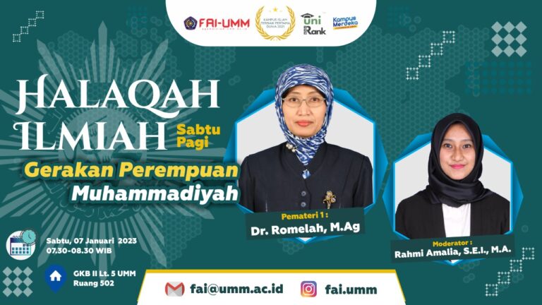 Halaqah Ilmiah Sabtu PagI (HISP)) FAI UMM: Gerakan Perempuan Muhammadiyah