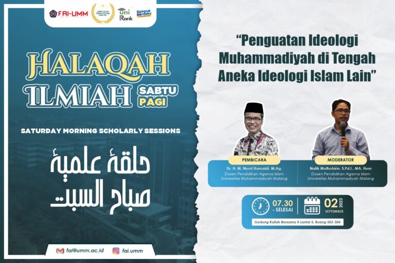 Halaqah Ilmiah Sabtu Pagi (HISP) FAI UMM: Penguatan Ideologi Muhammadiyah di Tengah Ideologi Islam Lainnya