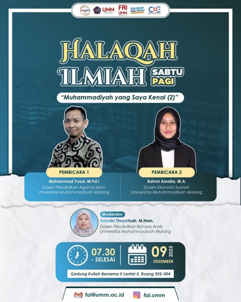 Halaqah Ilmiah Sabtu Pagi (HISP) FAI UMM: Muhammadiyah yang Saya Kenal (session 2)
