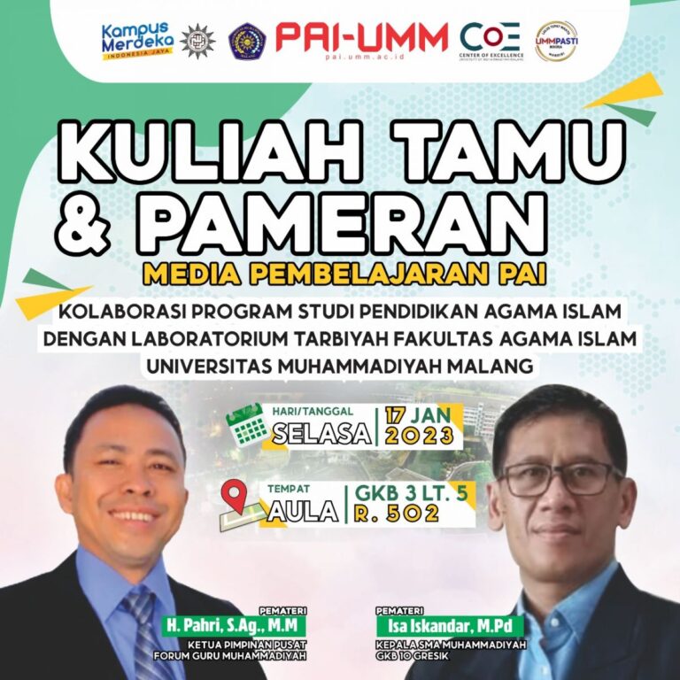 KULIAH TAMU PRODI PAI FAI UMM: “Ramaikan TikTok dengan Media Pembelajaran Inovatif” Ungkap Ketua Pimpinan Pusat Forum Guru Muhammadiyah