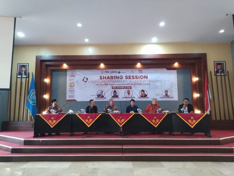 FAI UMM Undang Narasumber Level Internasional dari Equal Access dan CMCS Oxford dalam Acara Sharing Session dan Penandatanganan MoU