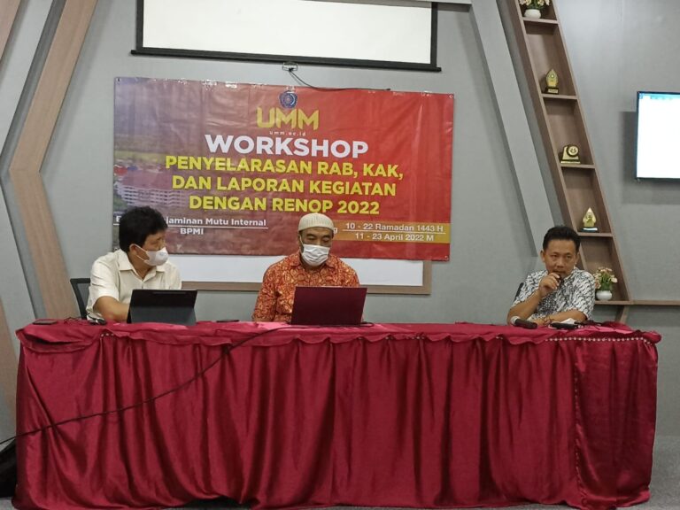 Bersama BPMI, UPPS FAI UMM Selenggarakan Workshop Penyelerasan RAB, KAK, dan Renop