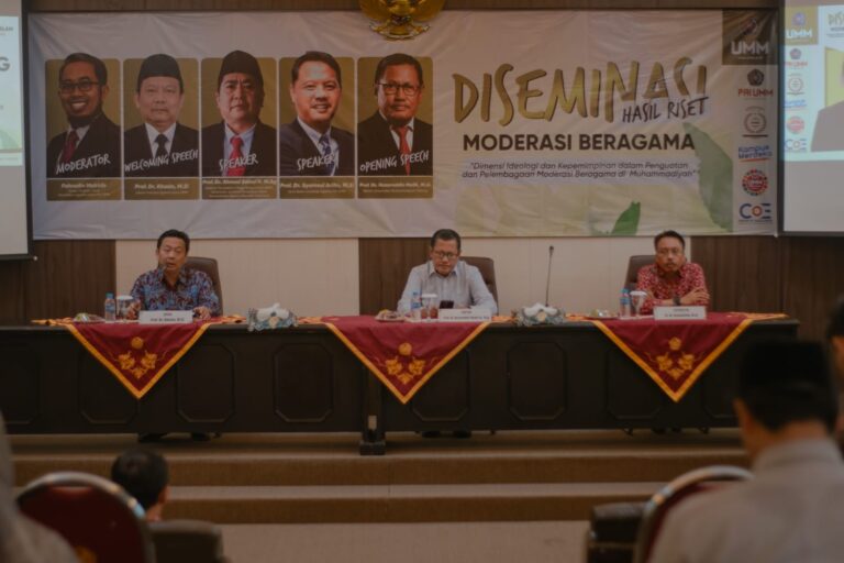 DISEMINASI HASIL RISET MODERASI BERAGAMA “Dimensi Ideologi dan Kepemimpinan dalam Penguatan dan Pelembagaan Moderasi Beragama di Muhammadiyah”