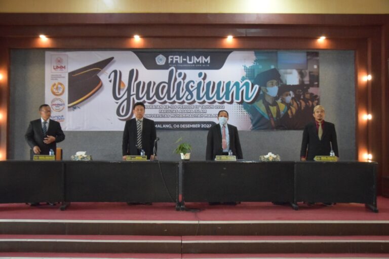 Yudisium Periode IV Tahun 2022 FAI-UMM Luluskan Alumni yang Siap Membangun Negeri