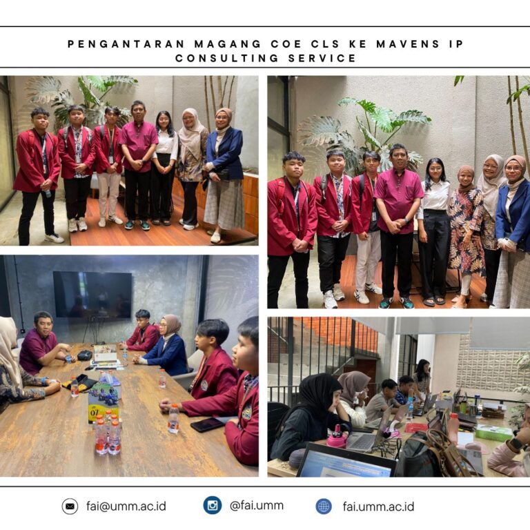HKI UMM Antarkan Mahasiswa Magang CoE CLS ke Kantor Mavens IP Consulting Service