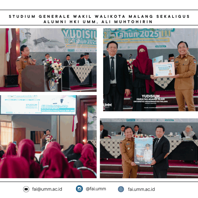 Studium Generale dari Ali Muthohorin Wakil Walikota Malang alumni HKI UMM : Membekali Lulusan dengan Modal Ilmu, Integritas, dan Spirit Pengabdian
