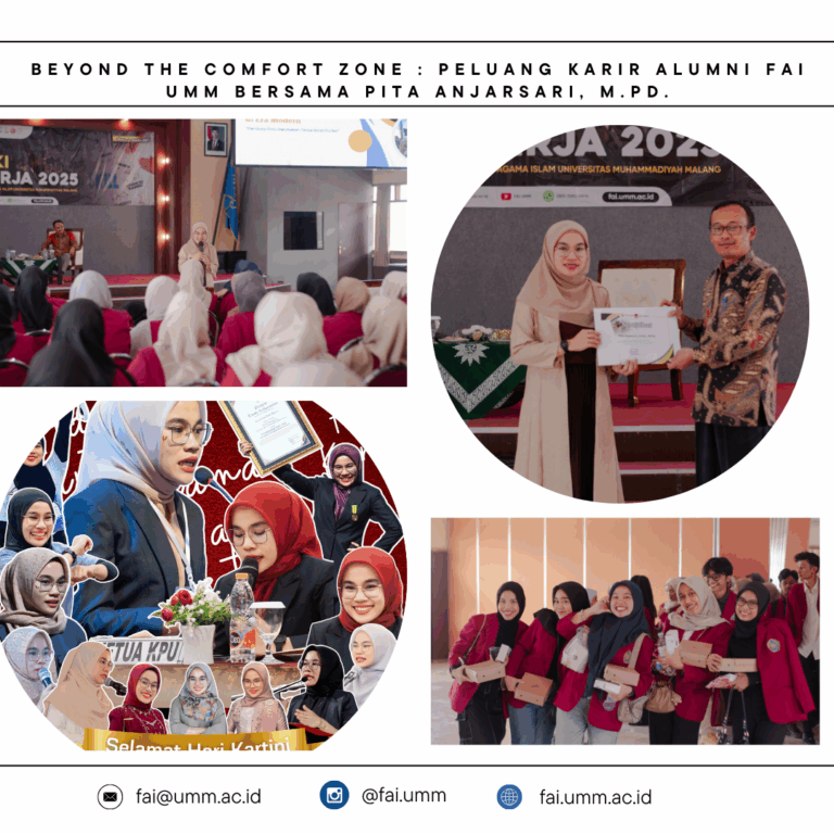 Beyond The Comfort Zone: Pita Anjarsari Ketua KPU Madiun, Alumni PAI UMM Dorong Wisudawan FAI Raih Kesuksesan Tanpa Batas Profesi