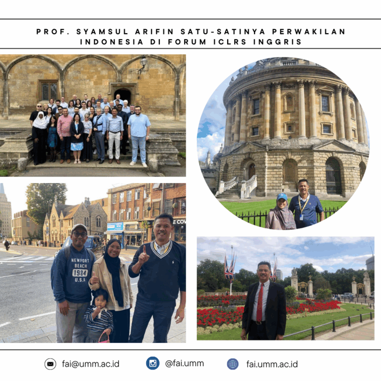 Jejak Akademisi UMM di Oxford: Prof. Syamsul Arifin Wakili Indonesia di Forum Bergengsi ICLRS