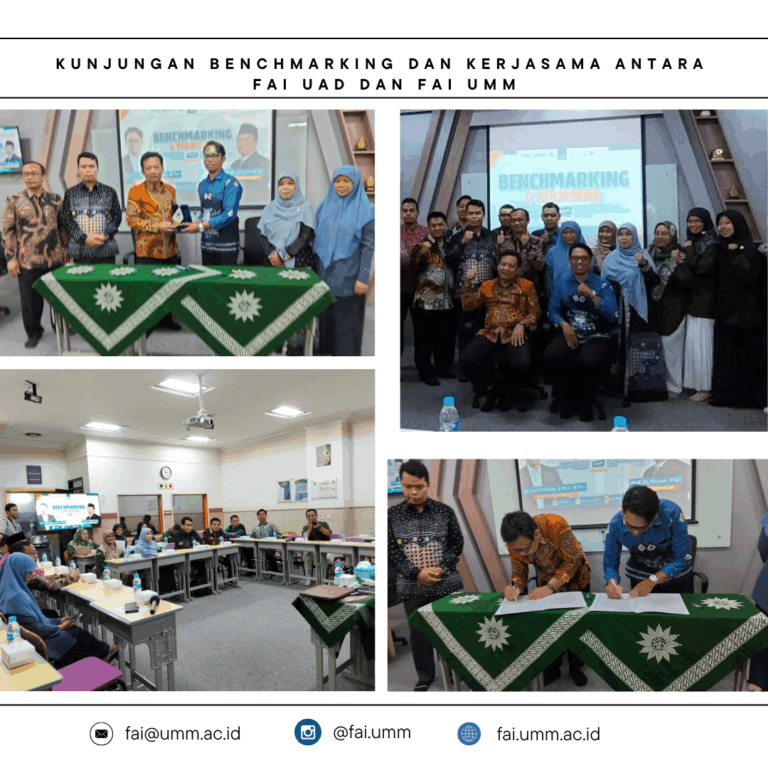 FAI UAD dan FAI UMM Perkuat Kolaborasi Melalui Benchmarking dan Penandatanganan MoU