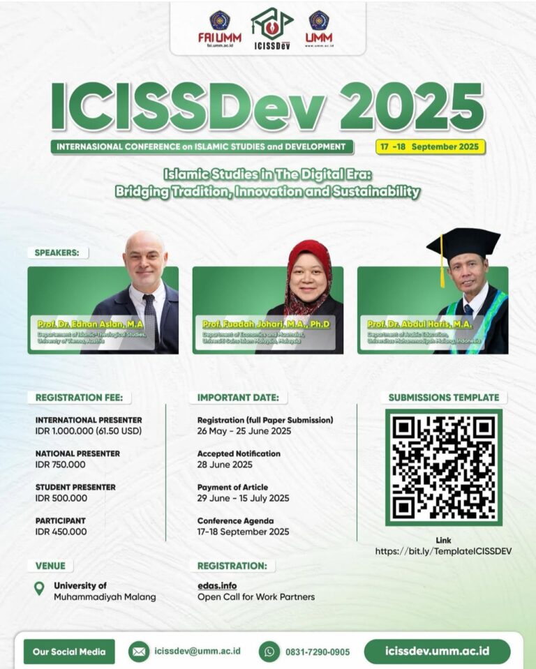 ICISSDev 2025 : International Conference on Islamic Studies and Development