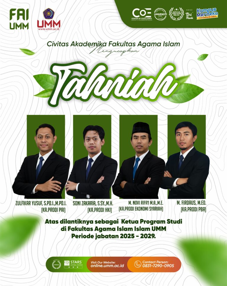 Tahniah!!! Pelantikan Ketua Program Studi FAI UMM