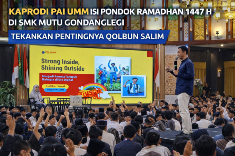 Kaprodi PAI UMM Isi Pondok Ramadhan 1447 H di SMK Mutu Gondanglegi, Tekankan Pentingnya Qolbun Salim