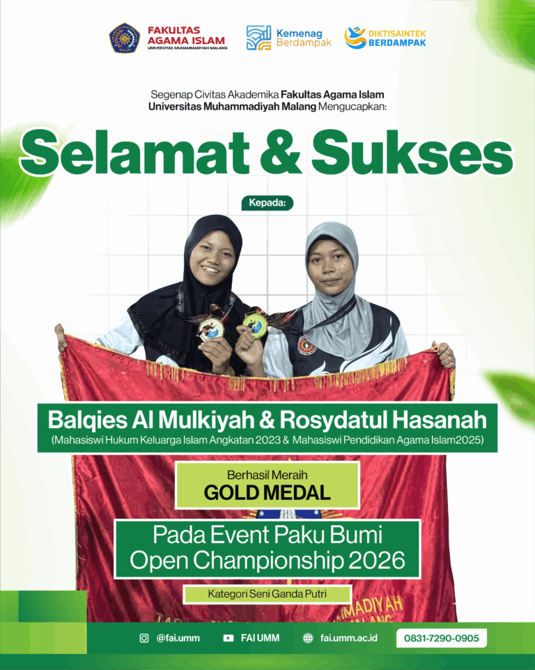Dua Mahasiswi UMM Raih Emas di Paku Bumi Championship 2026, Bukti Disiplin dan Semangat Juang Tinggi