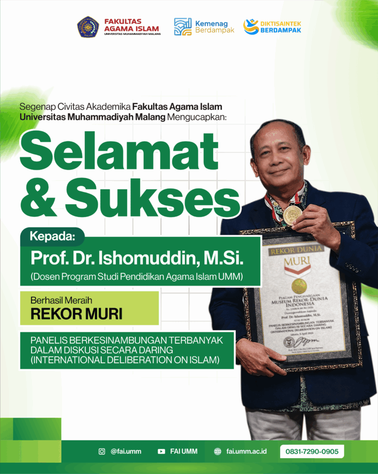 Konsistensi Akademik Prof. Ishomuddin: Panelis Terbanyak dalam Diskusi Daring Internasional tentang Islam Cetak Rekor MURI