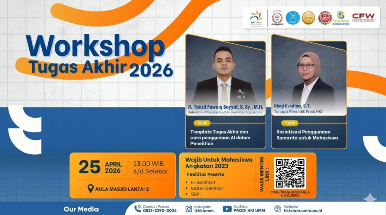 Workshop Tugas Akhir 2026 Prodi HKI UMM Bekali Mahasiswa Angkatan 2023 Hadapi Penyusunan Skripsi